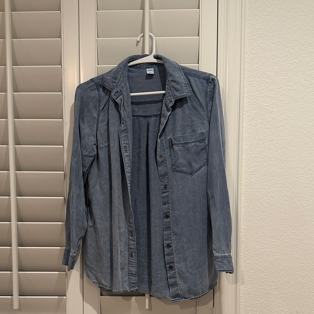 Old Navy Blue Button Down Shirt